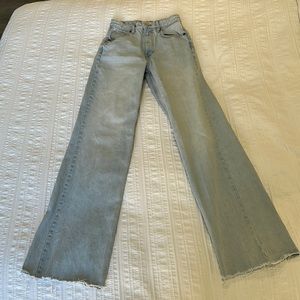 Zara High Rise Wide Leg Jeans